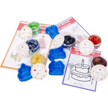 Mundough Sparkly Happy Birthday Doğal Oyun Hamuru Seti