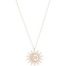 Ginza Design Jewelry U Are Strong Pırlanta Taşlı 14 Ayar Altın Kadın Kolye