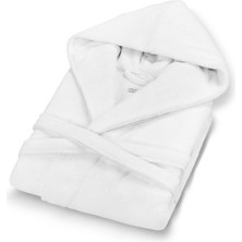 L’appartement Chicago Fibrosoft ® White Pamuklu Kapüşonlu Unisex Bornoz