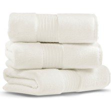 L’appartement Chicago Fibrosoft® Ivory Pamuklu Tekli Yüz Havlusu 50 x 90 cm