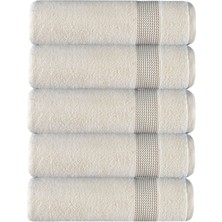 DK Store Sicilia Krem Rengi Pamuklu 5'li Mini El Havlusu Seti