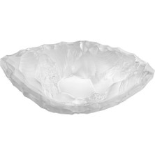 Lalique Silex Small Şeffaf Kristal Dekoratif Kase