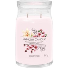 Yankee Candle Pink Cherry And Vanilla Pembe Büyük Mum 567 G