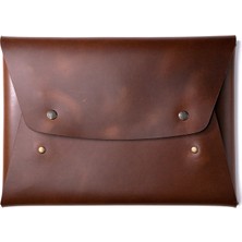 Roarcraft Antik Kahve MacBook Pro 13" Deri Kılıf Çanta