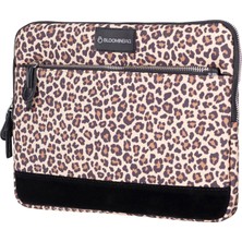 BloominBag Earthy Leopar Desenli 15"-16" Macbook/laptop Kılıfı