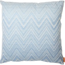 Missoni Home Timmy Mavi Beyaz 40X40 Yün Dekoratif Yastık