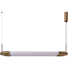 Bakara Collection Iman Uzun Cam LED Sarkıt Avize