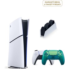 Sony Playstation 5 Slim Digital Edition 825 GB SSD Oyun Konsolu + 2. Ps5 Chroma Teal + Ps5 Şarj Istasyonu (Yeni Sürüm)