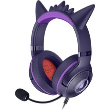 Razer Kraken Kitty V2 Pokemon Gengar Edition Anc Kulak Üstü Kablolu Oyuncu Kulaklığı RZ04-04730300-R3M1