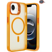 Gees Global Joko Apple Iphone 16E Flet Lens Magsafe Kapak - Turuncu