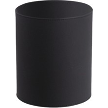 System Bathroom Accessories Siyah Deri Çöp Kovası Kılıfı