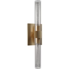 Atolye Store Ohio Pirinç Eskitme Çift Cam Metal Aplik