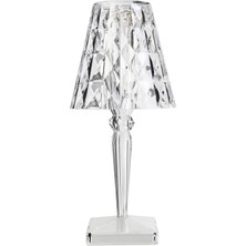 Kartell Big Battery Şeffaf Masa Lambası