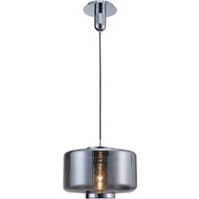 Bakara Collection Jarras Krom L Cam ve Metal Detaylı Sarkıt Avize