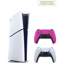 Sony Playstation 5 Slim Dijital Edition 825 GB SSD Oyun Konsolu + 2. Pembe Dualsense (Yeni Sürüm)