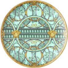 Versace Scala Palazzo Yeşil Porselen Pasta Tabağı 21 cm