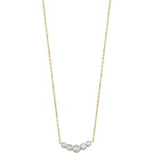 Rita Fine Jewelry Cluster Pırlantalı Kadın Altın Kolye