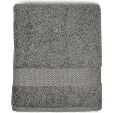 Halsa Helgeå Carbon Pamuk Bordürlü Banyo Havlusu 90X150 cm