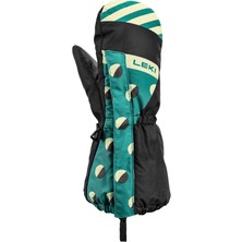 Leki Little Paw Mitt Long Siyah Yeşil Unisex Çocuk Kayak Eldiveni