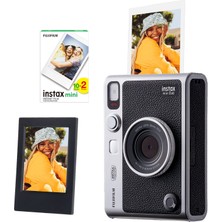 Fujifilm Instax Mini Evo Siyah Fotoğraf Makinesi + 20'li Film ve Çerçeve