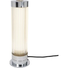 Bakara Collection Pillar Krom Şeffaf Cam Masa Lambası