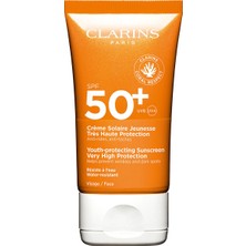 Clarins Sun Face Cream SPF50+ Yüz Güneş Koruyucu Krem 50 ml