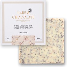 Harem Chocolate Kahveli ve Krepli Beyaz Tablet Çikolata 100G