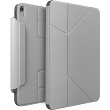 Uniq Ryze iPad Air 11 2024 Gri Standlı Katlanabilir Tablet Kılıfı