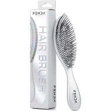 Fenda Profesyonel Platinum White 4 Pinli Dar Başlık Beyaz Saç Fırçası