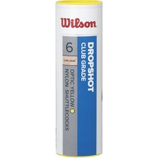 Wilson WRT6046YE Dropshot 6'lı Sarı Badminton Topu