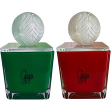 Gya Candle Art Poesia ve Verseal Kristal Kesme Cam Kapaklı 2’li Kokulu Mum Seti