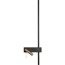 Lasttouch Lumis No:2 Siyah Metal LED Aplik