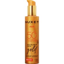 Nuxe Altın Işıltılı Yüz ve Vücut Yağı Spf 50 Bronzlaştırıcı