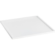 System Bathroom Accessories Beyaz Pirinç Kare Banyo Tepsisi