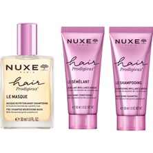 Nuxe Hair Prodigieux Maske 30 ml +Şampuan 50  ml +Saç Kremi 30 ml Saç Bakım Seti