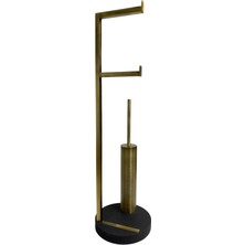 System Bathroom Accessories Antik Renk Ayaklı Banyo Seti