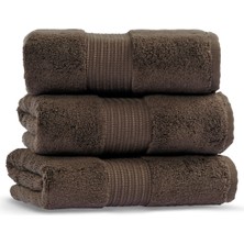 L’appartement Chicago Fibrosoft® Espresso Pamuklu Tekli El Havlusu 30 x 50 cm