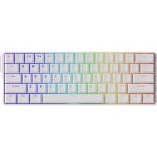 Akko Monsgeek FUN60 Ultra Shine-Through White Tmr Hall Effect Manyetik Switch Argb Hotswap Mekanik Gaming Klavye