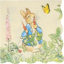 Meri Meri Peter Rabbit Bahçede Büyük Boy 16'lı Kağıt Parti Peçetesi