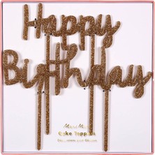 Meri Meri Happy Birthday Akrilik Pasta Süsü