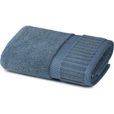 Azur.co Ritim Slate Blue Pamuklu Yüz Havlusu 50 x 76 cm