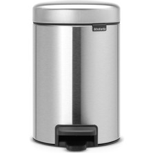 Brabantia Newicon Matt Çelik Pedallı Banyo Çöp Kovası 3 Lt