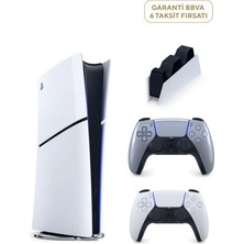 Sony Playstation 5 Slim Digital Edition 825 GB SSD Oyun Konsolu + 2. Ps5 Kol Sterling Silver + Ps5 Şarj Istasyonu (Yeni Sürüm)