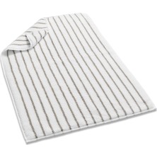 L’appartement Oslo Striped White Warm Gray Pamuk Banyo Paspası 60 x 90 cm