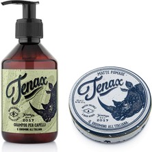 Tenax Per Capelli Şampuan + Matte Pomade  Erkek Saç Bakım Seti