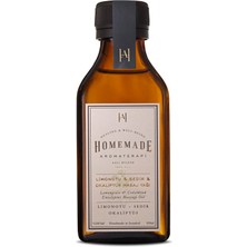 Homemade Aromaterapi Limonotu Sedir ve Okaliptüs Masaj Yağı 100 ml