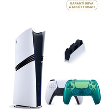 Sony Playstation 5 Pro 2tb Oyun Konsolu + 2. Ps5 Chroma Teal + Ps5 Şarj Istasyonu