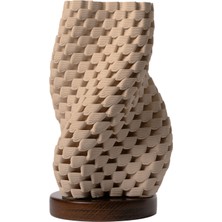 Vortex Krem Rengi Seramik Masa Lambası