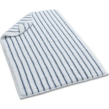 L’appartement Oslo Striped White Marine Pamuk Banyo Paspası 60 x 90 cm