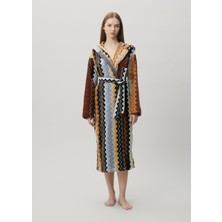 Missoni Home Zikzak Desenli Kapüşonlu Bornoz
